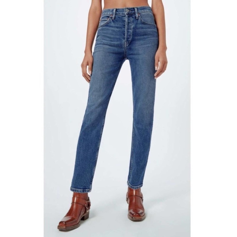 REDONE 90’s High Rise Ankle Crop Jeans Size 26